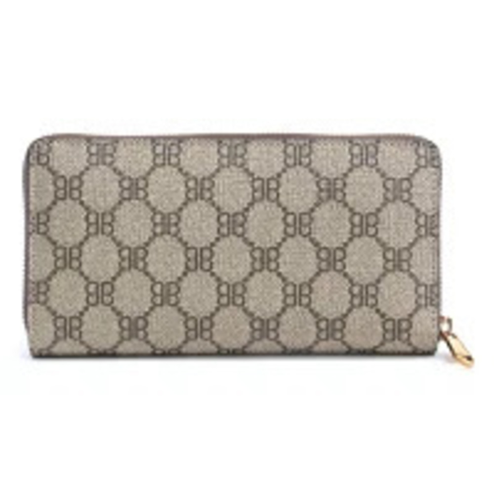 Balenciaga Hacker Continental Zip Wallet Beige
